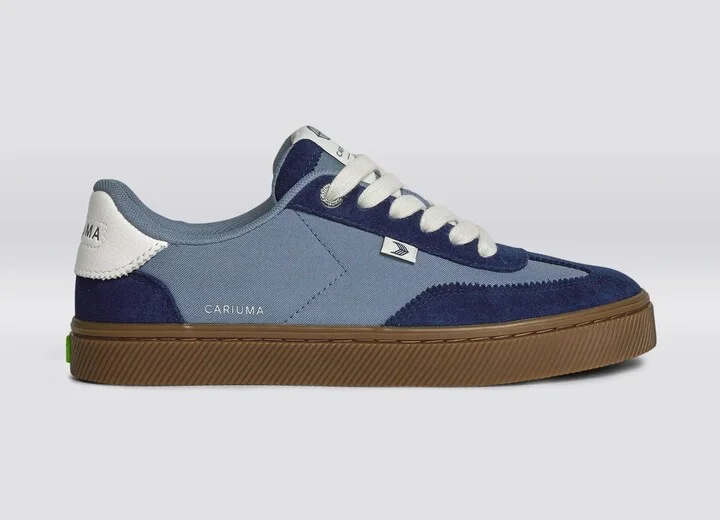 TOCA Teak Mirage Blue Nylon Bright Navy Suede Sneaker - Image 2