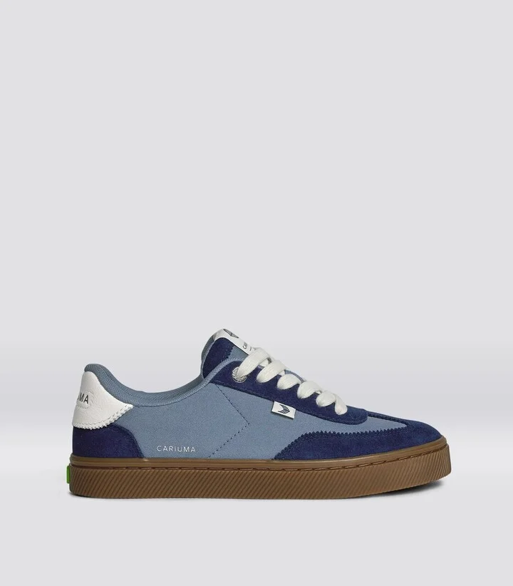 TOCA Teak Mirage Blue Nylon Bright Navy Suede Sneaker