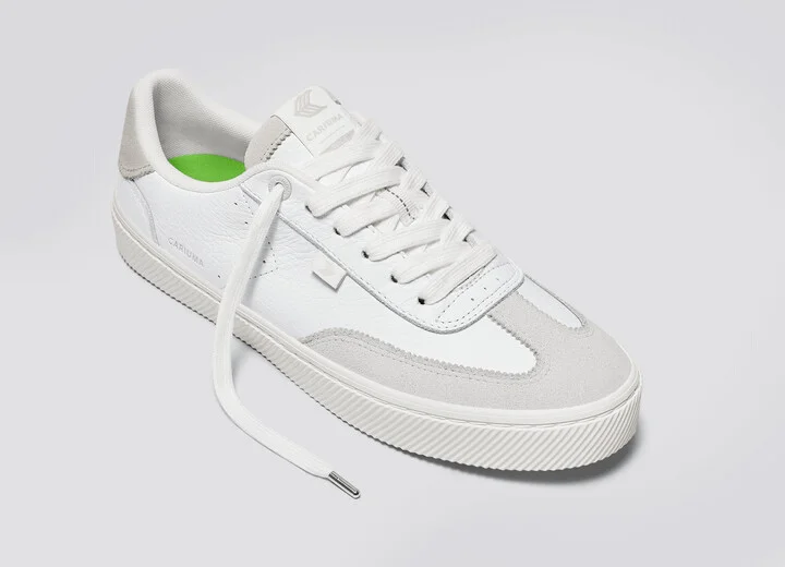 TOCA White Premium Leather Smoke White Suede Sneaker Men - Image 4
