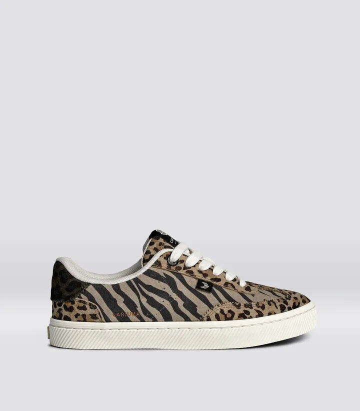 TOCA Zebra Leopard Print Suede Sneaker