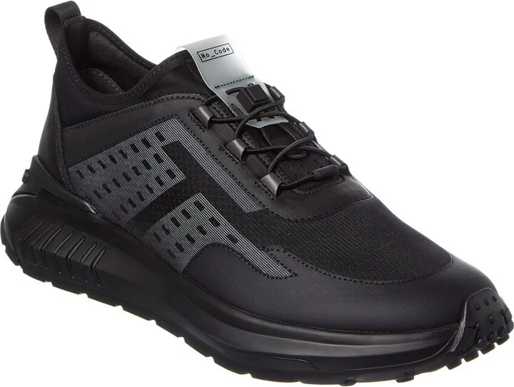 TOD’s Allacciata Rete Running No_Code Mesh & Leather Sneaker