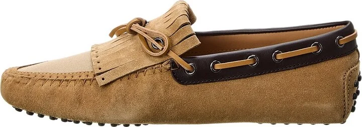 Tod’S Canvas & Suede Loafer - Image 2