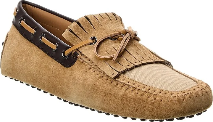 TOD’s Canvas & Suede Loafer