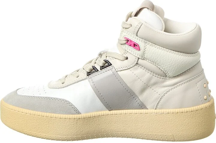 Tod’S Cassetta Leather High-Top Sneaker - Image 2