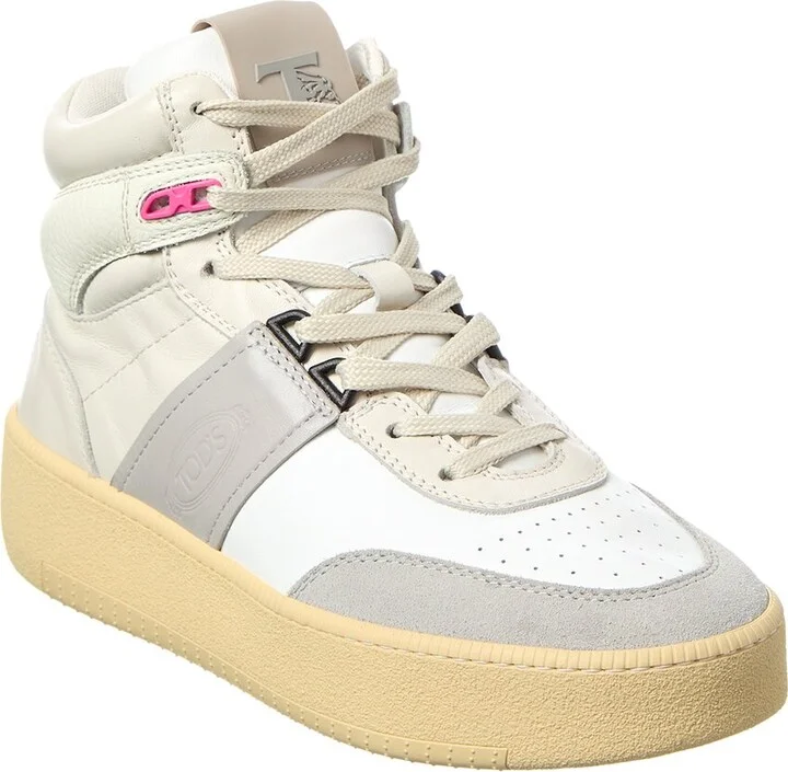 Tod’S Cassetta Leather High-Top Sneaker