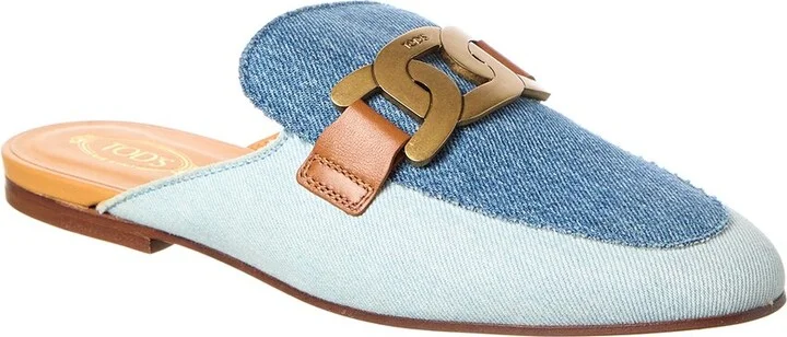 TOD’s Denim & Leather Mule