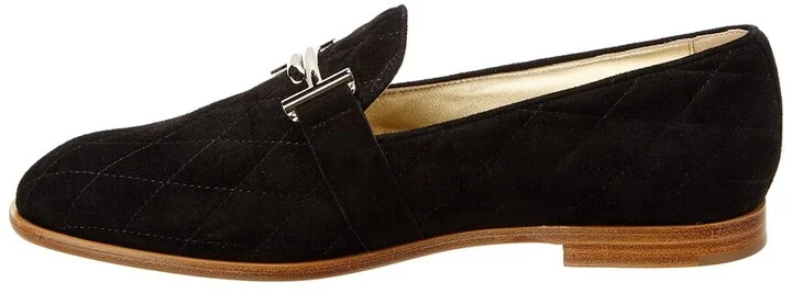 Tod’S Double T Matelasse Suede Moccasin - Image 2