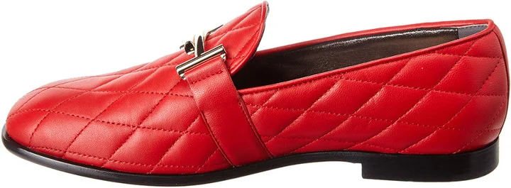 Tod’S Double T Quilted Leather Loafer - Image 2