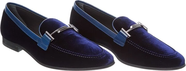 Tod’S Double T Velvet Loafer (Authentic Pre-Loved)