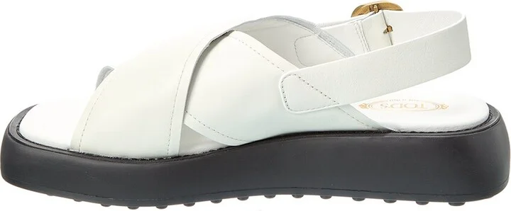 Tod’S Gomma Leather Sandal - Image 2