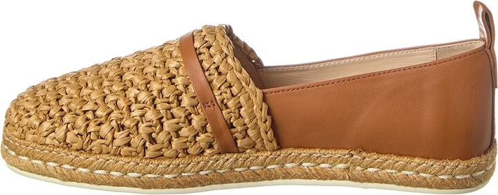 Tod’S Gomma Raffia & Leather Espadrille - Image 2