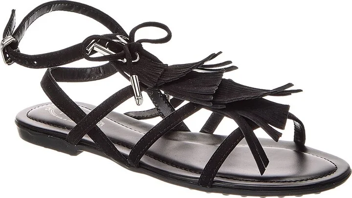 Tod’S Gomma Suede Sandal