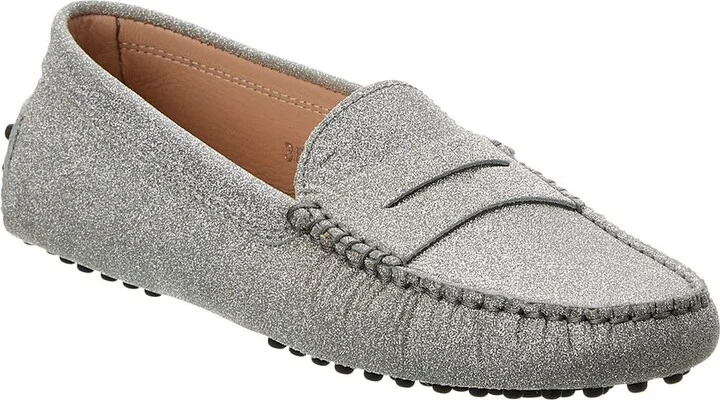 Tod’S Gommini Glitter Leather Loafer