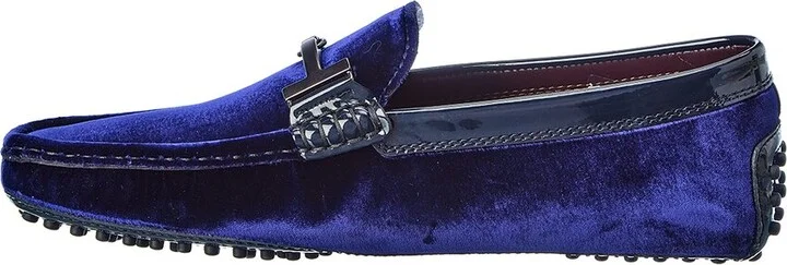 Tod’S Gommini Velvet & Patent Loafer - Image 2