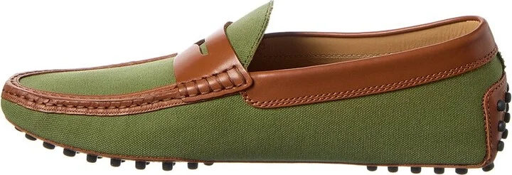Tod’S Gommino Canvas & Leather Loafer - Image 2
