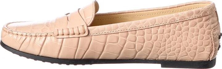 Tod’S Gommino Croc-Embossed Leather Loafer - Image 2