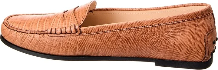 Tod’S Gommino Embossed Leather Loafer - Image 2