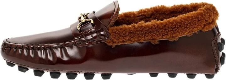 Tod’S Gommino Leather & Shearling Loafer - Image 2