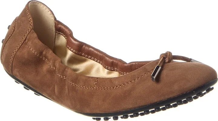 Tod’S Knot Detail Suede Flat