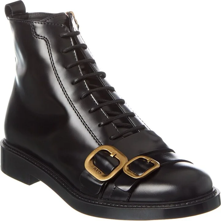 Tod’S Lace-Up Leather Boot