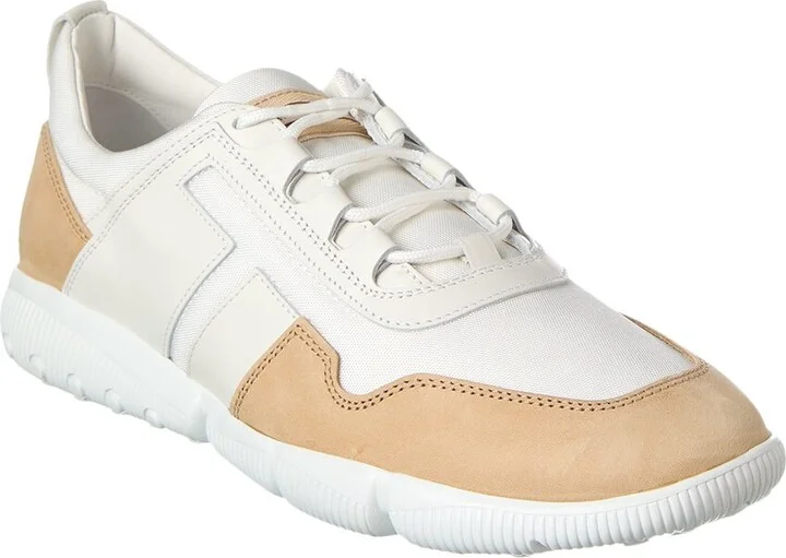 Tod’S Leather & Canvas Sneaker