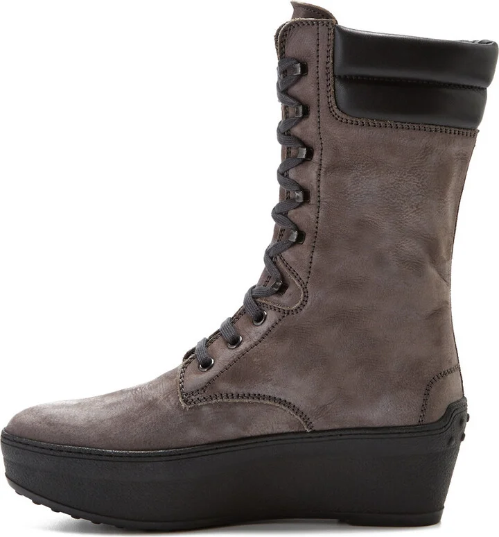 Tod’S Leather Platform Desert Boot - Image 2