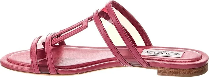 Tod’S Leather & Vinyl Sandal - Image 2