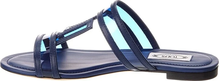 Tod’S Leather & Vinyl Sandal - Image 2
