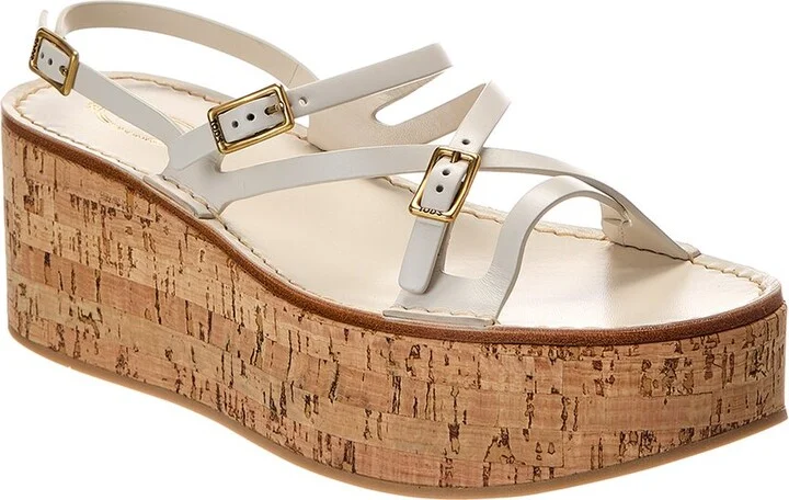 Tod’S Leather Wedge Sandal