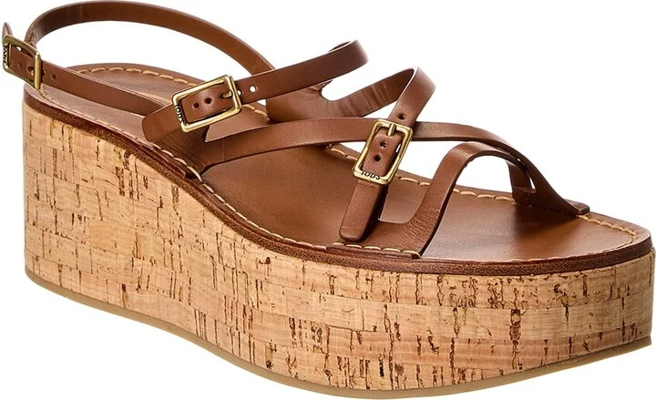 Tod’S Leather Wedge Sandal