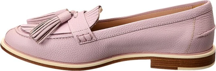 Tod’S Logo Fringed Leather Loafer - Image 2