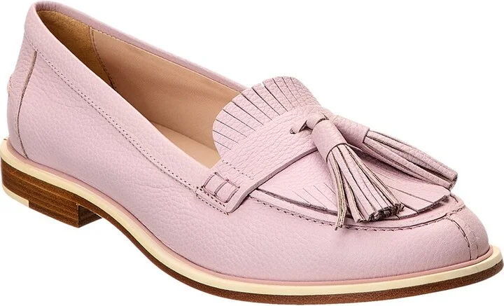 Tod’S Logo Fringed Leather Loafer