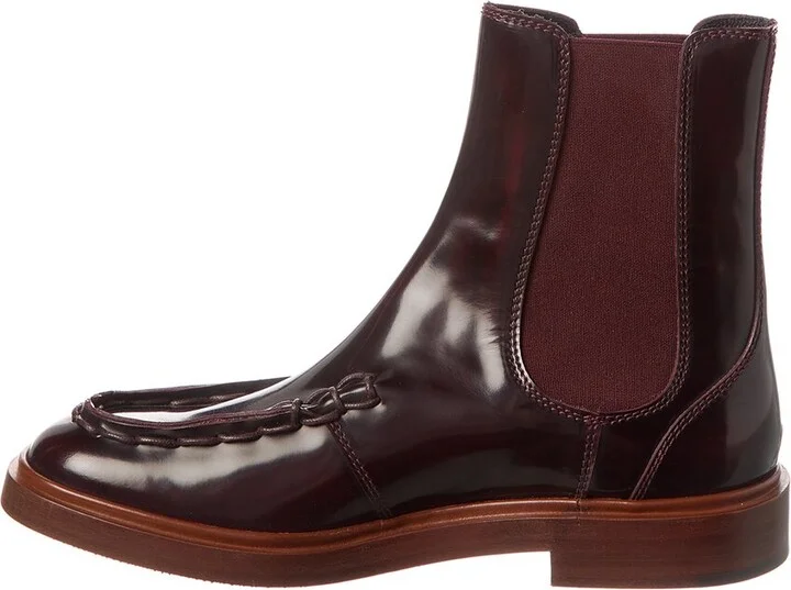 Tod’S Logo Leather Bootie - Image 2