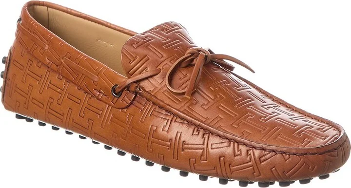 Tod’S Logo Leather Driver