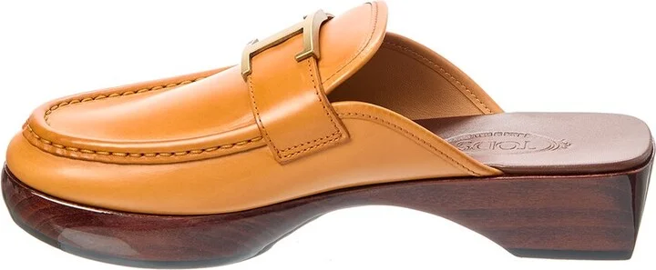 Tod’S Logo Leather Mule - Image 2