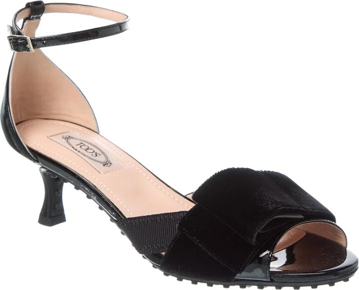 Tod’S Logo Patent Sandal
