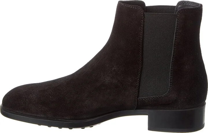 Tod’S Logo Suede Bootie - Image 2