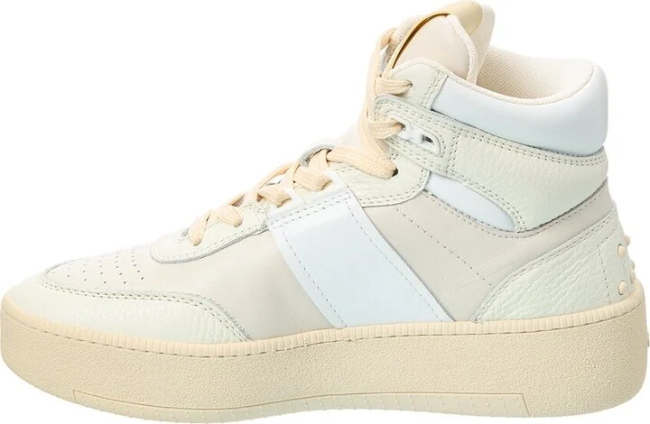 Tod’S Sportiva Leather High-Top Sneaker - Image 2