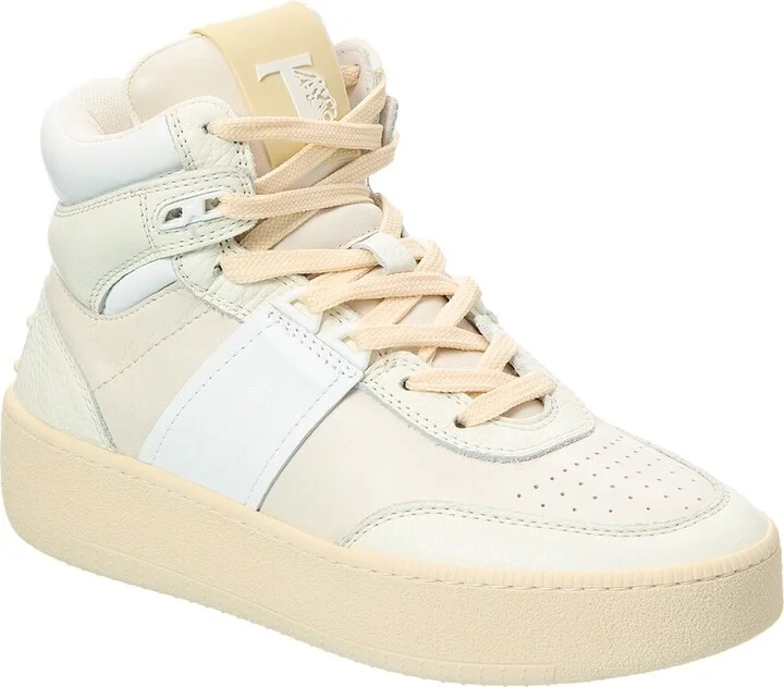 Tod’S Sportiva Leather High-Top Sneaker