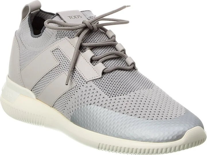 Tod’S Sportivo Light Knit & Leather Sneaker