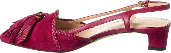 Tod’S Suede Slingback Pump - Image 2