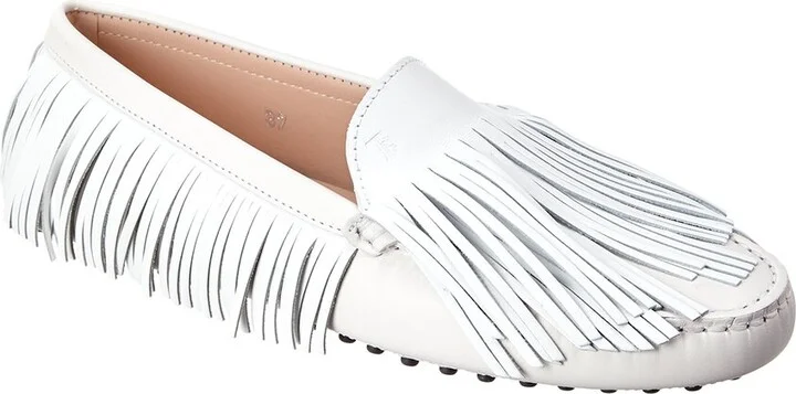Tod’S Tassel Fringe Leather Loafer