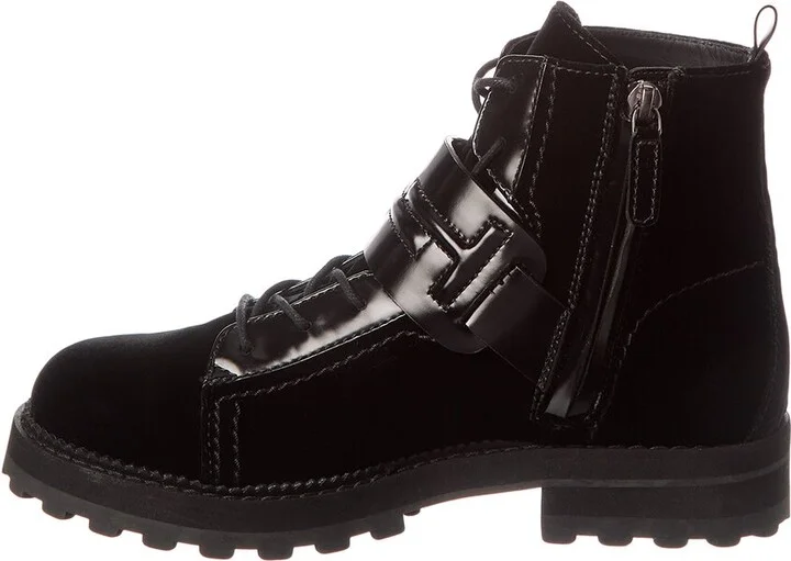 Tod’S Velvet & Leather Boot - Image 2