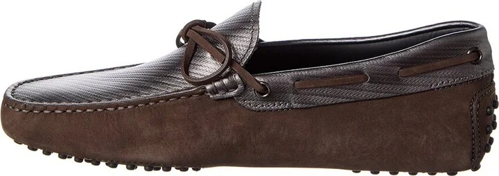 Tod’S X Ferrari New Gommini Suede & Leather Loafer - Image 2