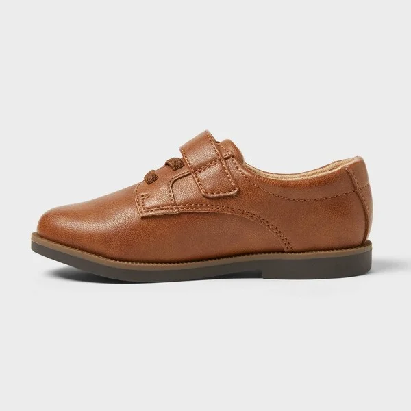 Toddler Miles Dress Shoes - Cat & Jack™ : Hook and Loop, Flexible Sole, Closed Round Toe - Image 2