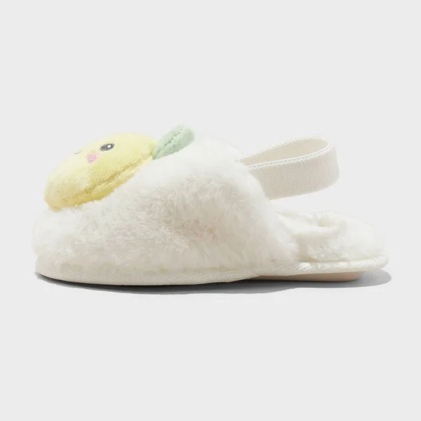 Toddler Nova Embroidered Flower Slippers - Cat & Jack™ : Slip-On, Indoor/Outdoor, Closed Round Toe - Image 3