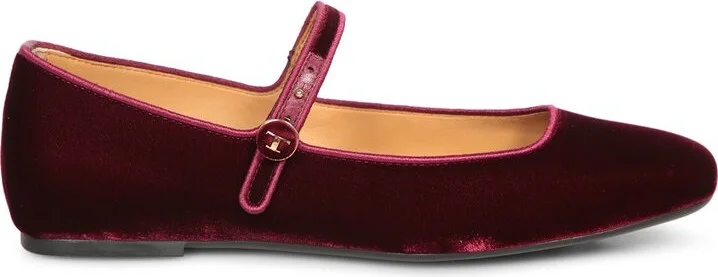 Tod's Almond-Toe Velvet Ballet Flats