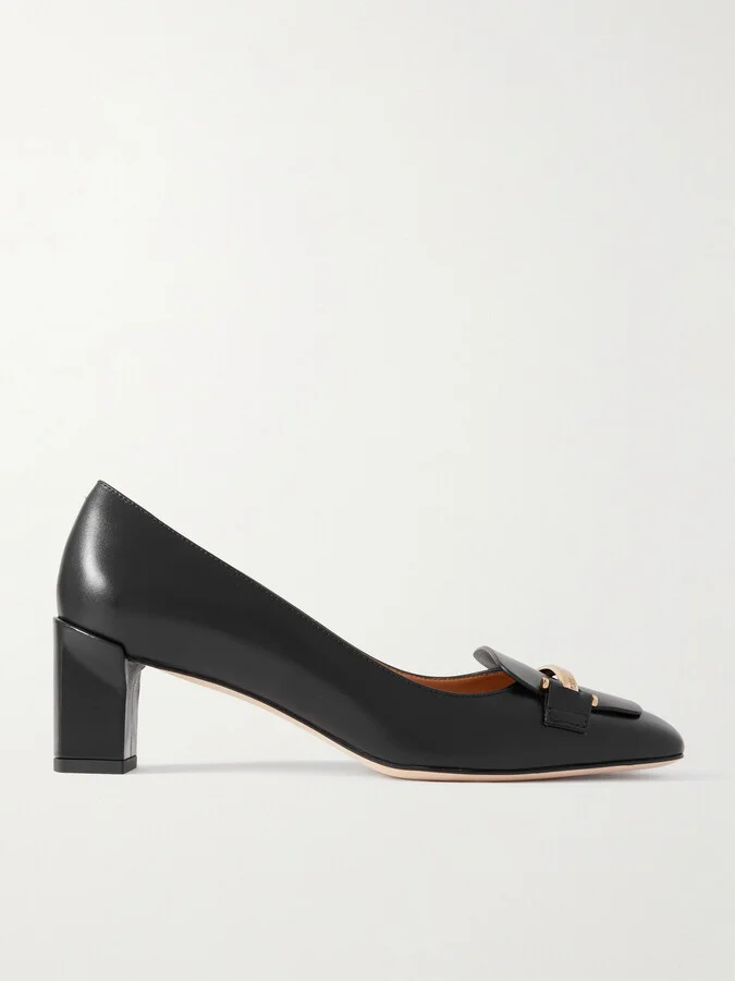 Tod's - Barretta Embellished Leather Pumps - Black
