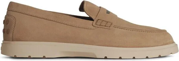 Tod'S Beige Suede Loafers