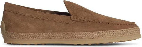 Tod'S Beige Suede Loafers